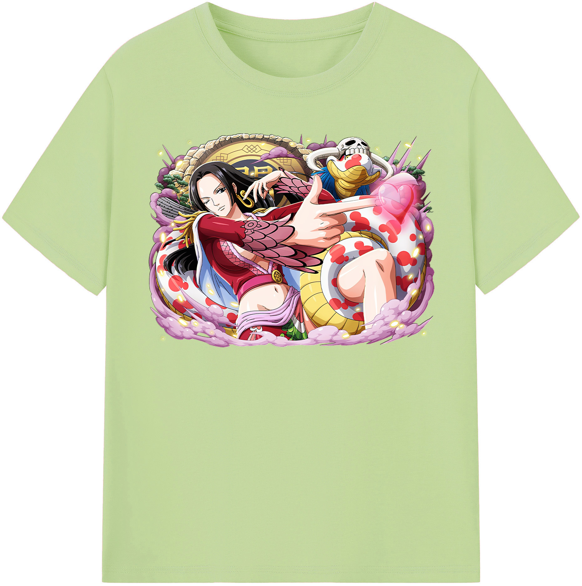 ワンピース ボア・ハンコック ONE PIECE Boa·Hancock 綿100％半袖Tシャツ（フロントプリント）